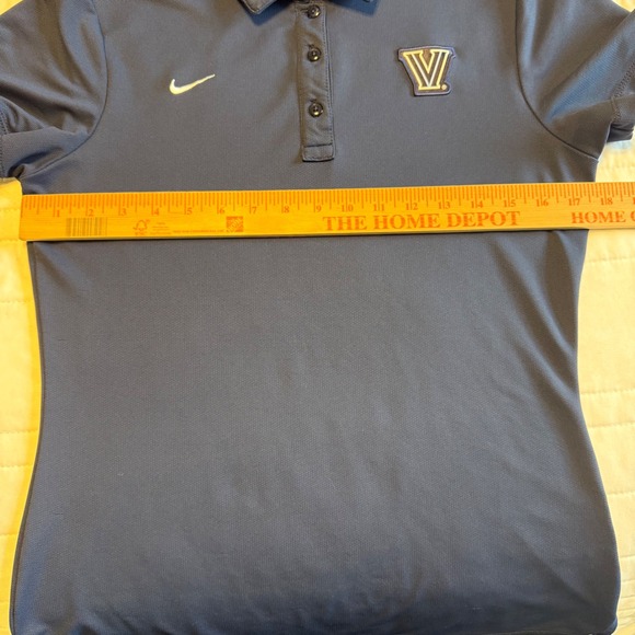 Nike Dri-Fit Villanova Wildcats Polo Shirt Women's Medium Navy Blue Athletic - Picture 5 of 5